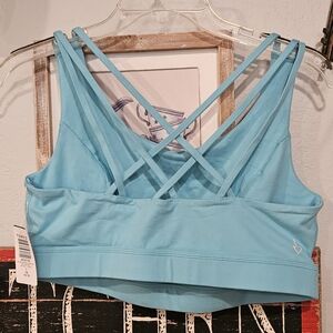 Torrid Aqua Strappy Sports Bra